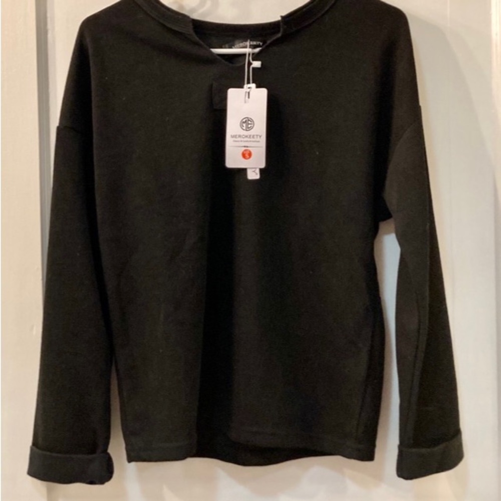 MEROKEETY Sweater Sz S